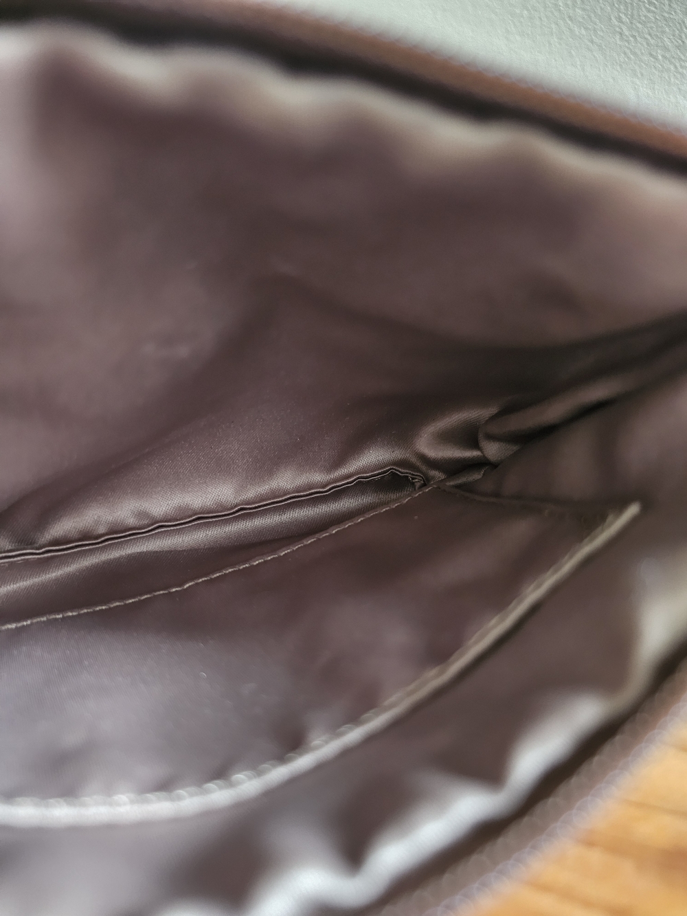 Coach Signature Canvas Brown Wristlet - Picture 7 of 10
